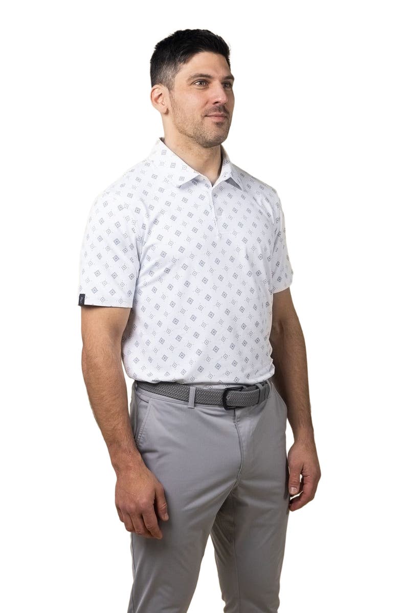 ASHWORTH GOLF Cooper Polo, Alternate, color, White/Club Green