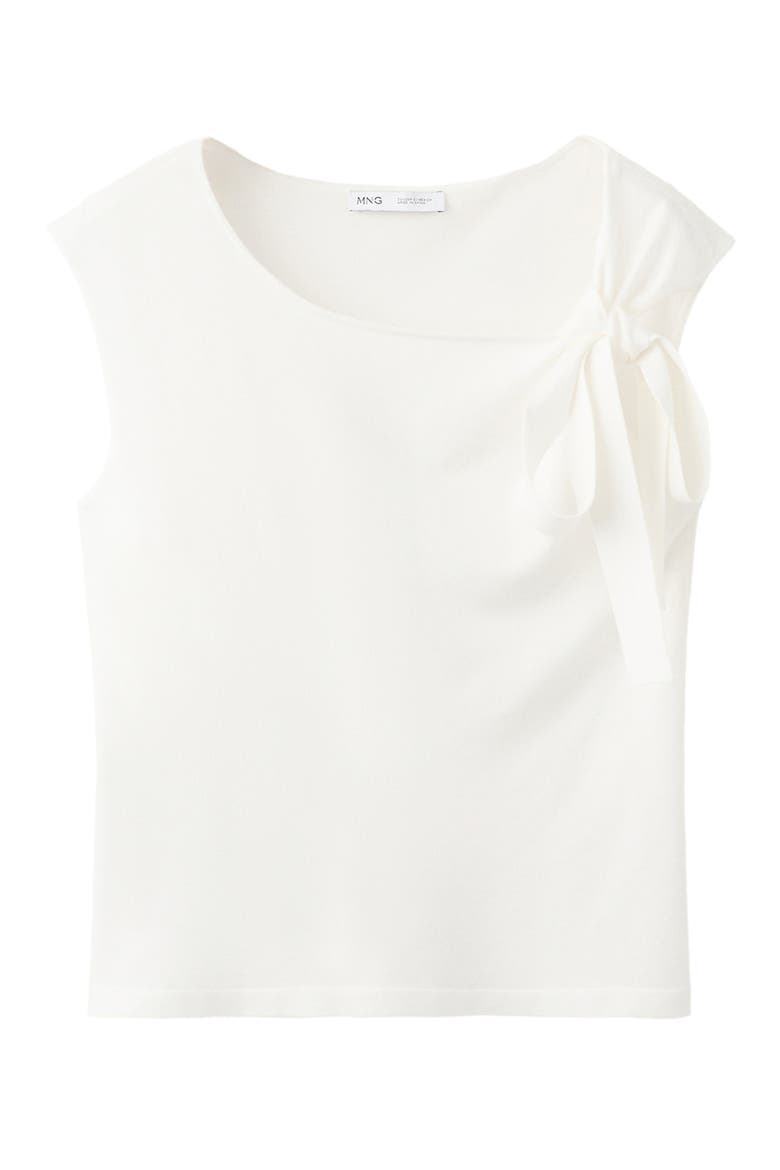 Tie Cap Sleeve Sweater, Main, color, WHITE