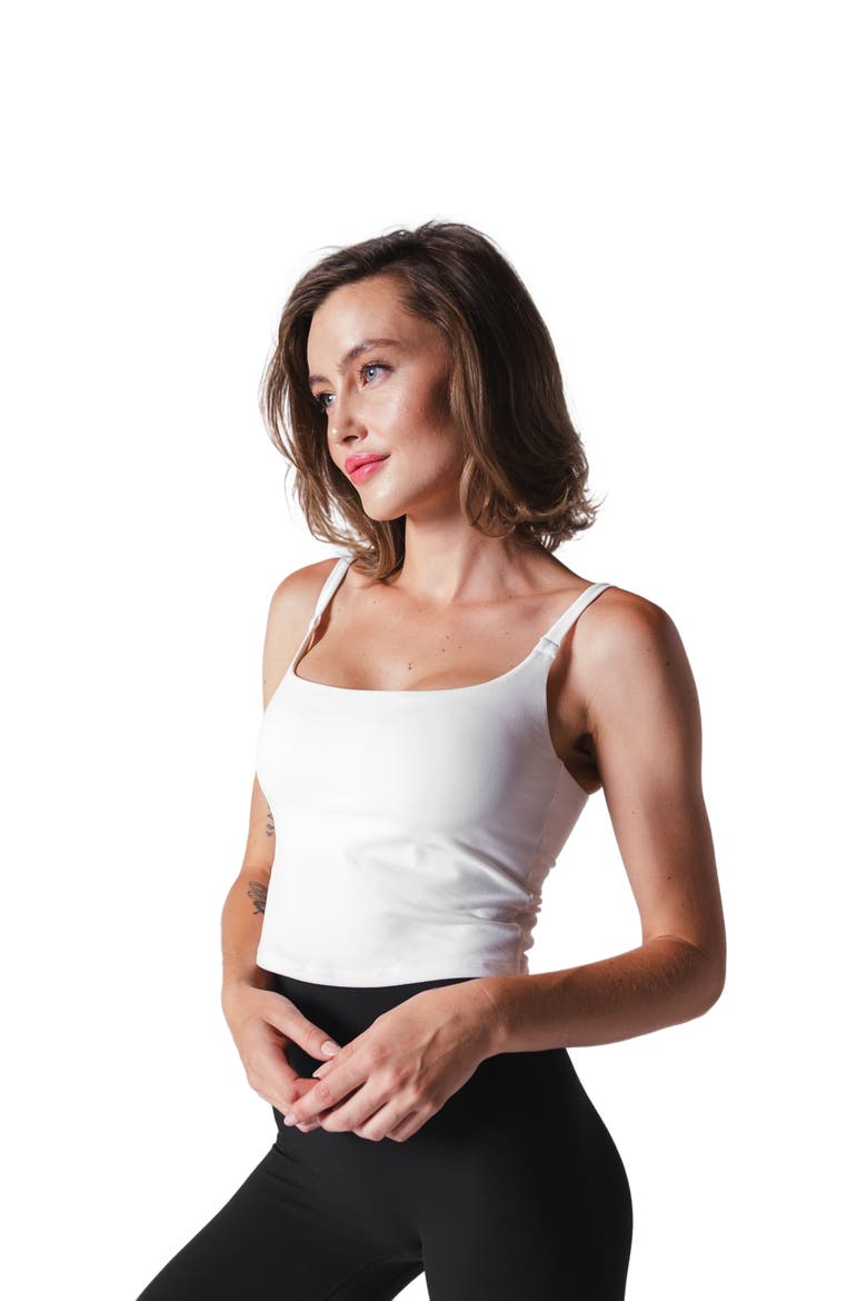 Cloud II Scoop Tank, Alternate, color, SNOW