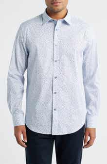 Bugatchi Julian Shaped Fit Button-Up Shirt