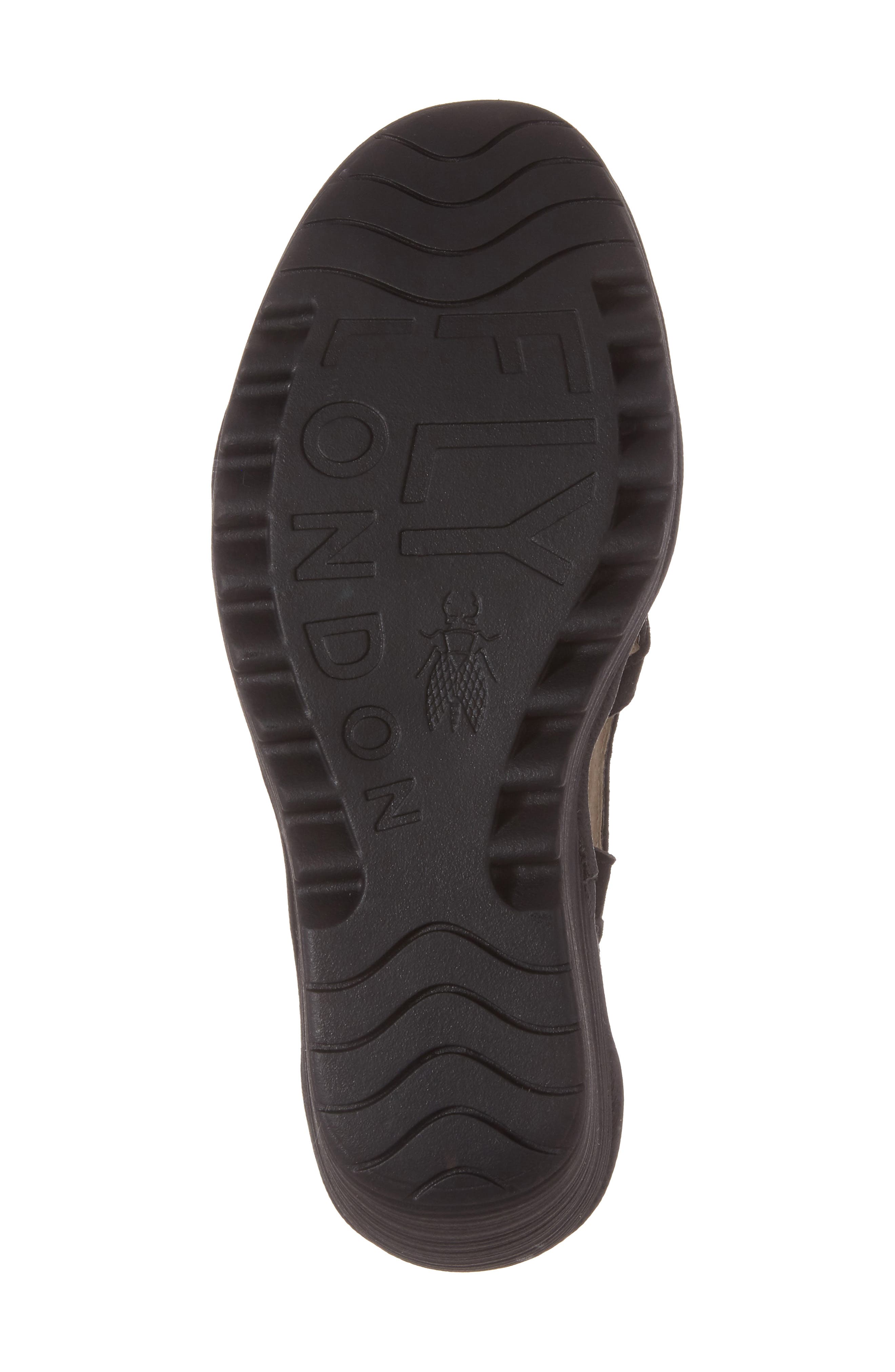 Yadi Wedge Sandal, Alternate, color, BLACK LEATHER