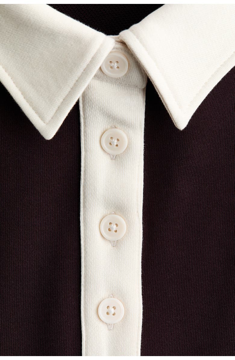 H&M Oversized Rugby Shirt, Alternate, color, Plum Purple