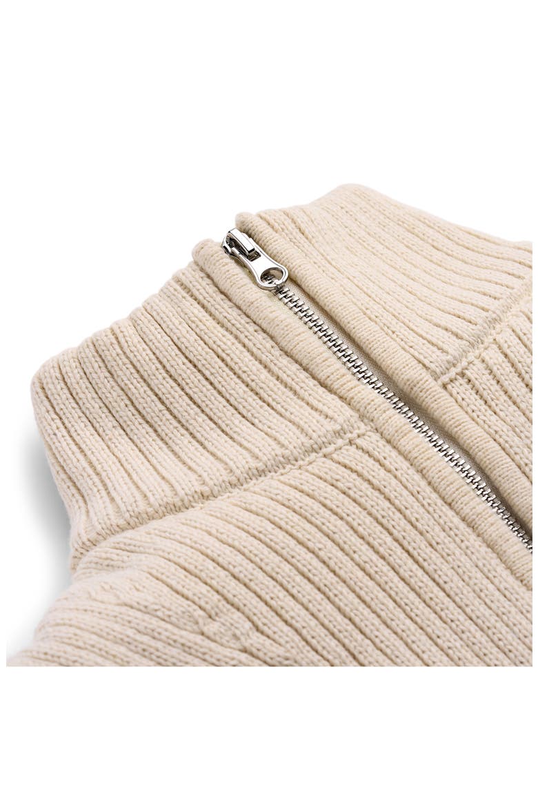 Isannah ChateauKnit Zip Sweater, Alternate, color, CREAM