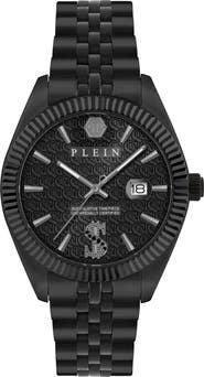 PHILIPP PLEIN Date Superlative Two-Tone Bracelet Watch, 41mm