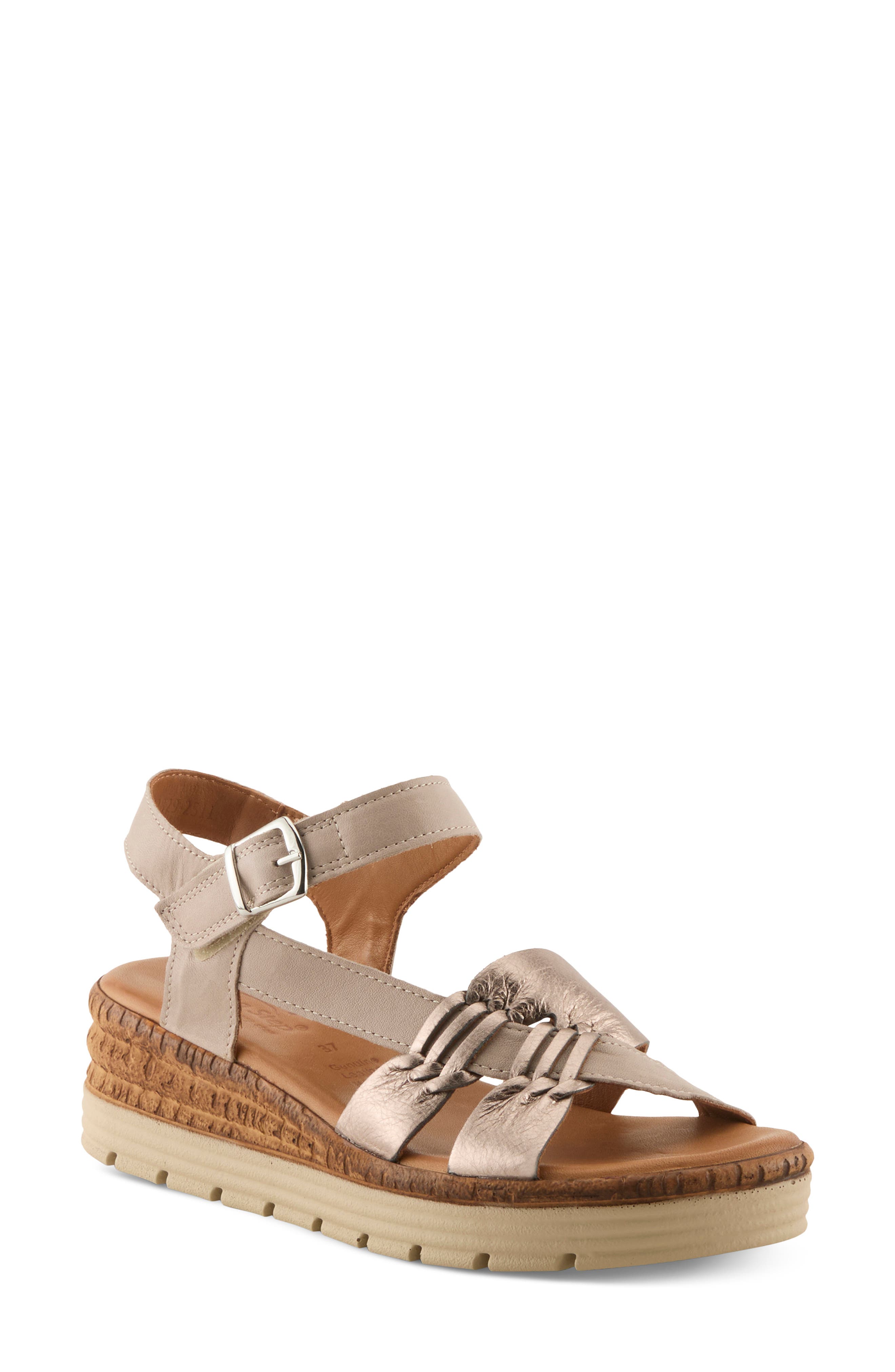 Spring Step Kirra Wedge Sandal, Main, color, 