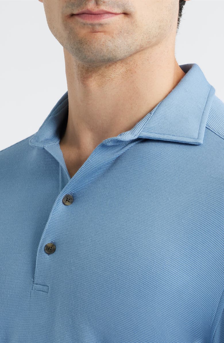 johnnie-O Highburry Long Sleeve Performance Polo, Alternate, color, Maliblu