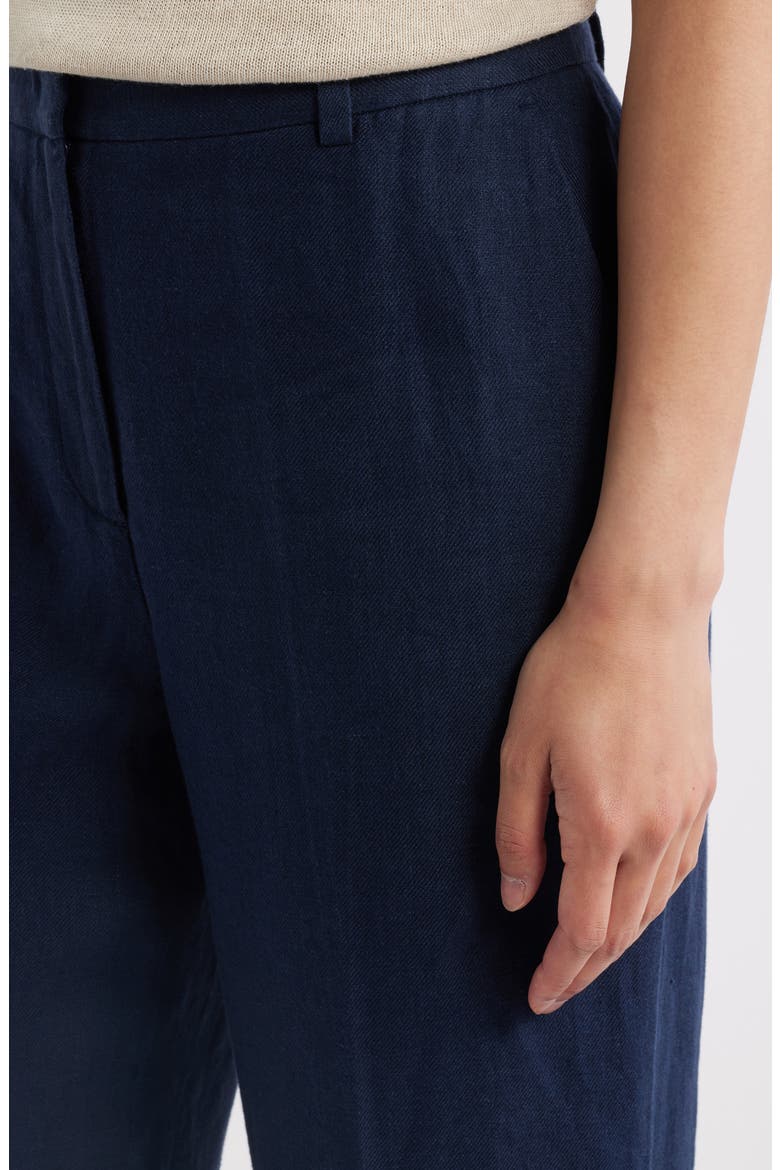The Ellie Linen Wide Leg Pants, Alternate, color, NAVY