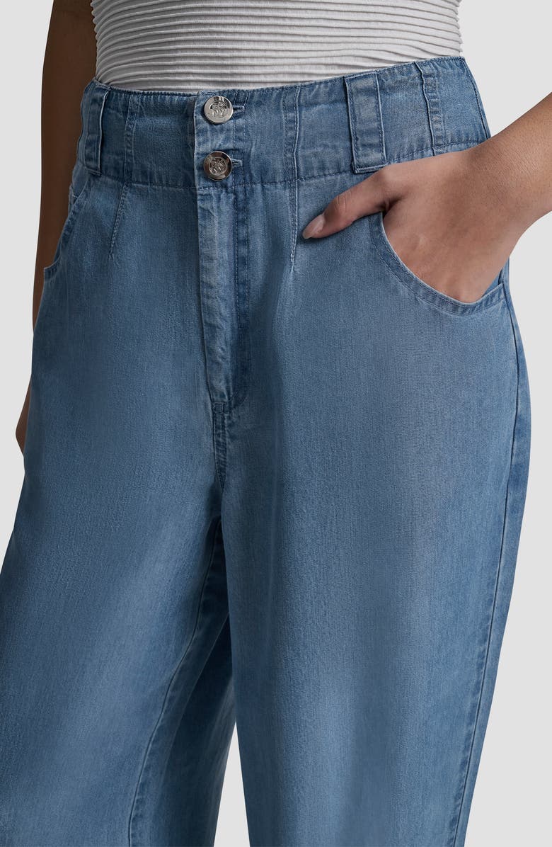 DKNY 5-Pocket Wide Leg Pants, Alternate, color, Stream