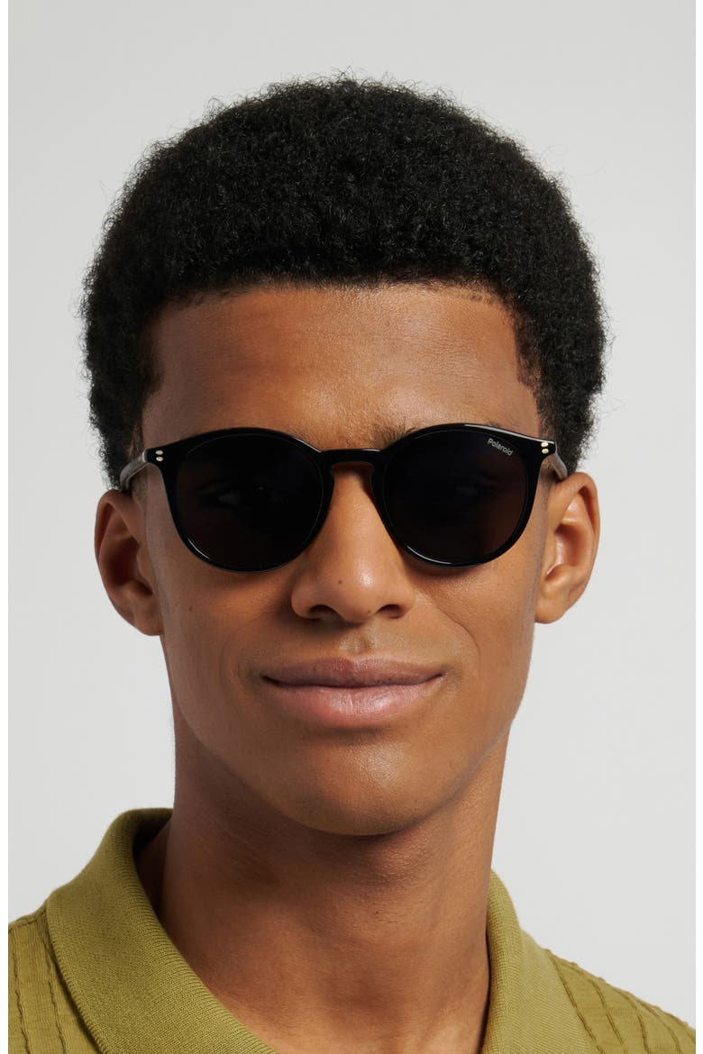 51mm Polarized Phantos Sunglasses, Alternate, color, BLACK/ GREY