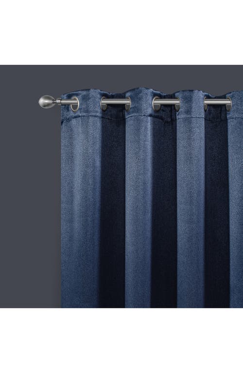 Dainty Home Single Blackout Panel Curtain In Dark Navy