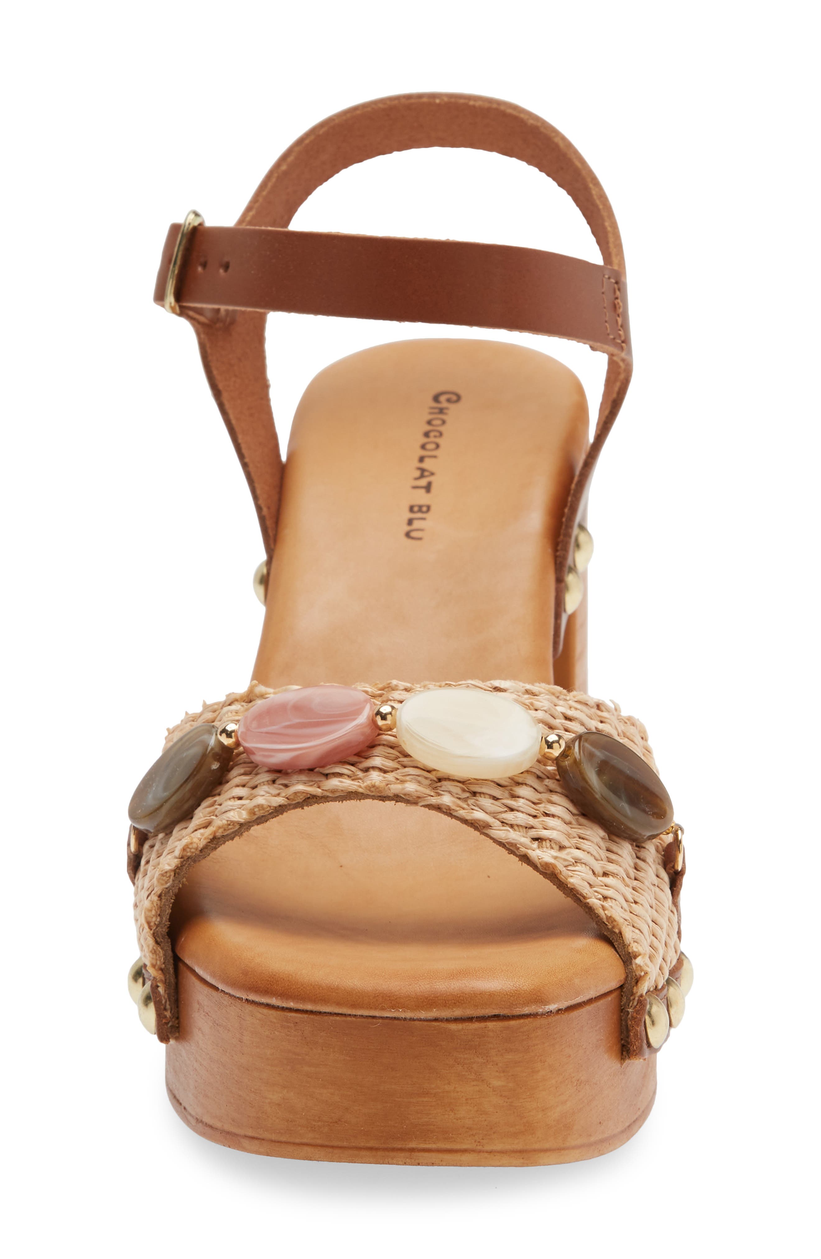 Chocolat Blu Mally Platform Sandal, Alternate, color, Natural Raffia