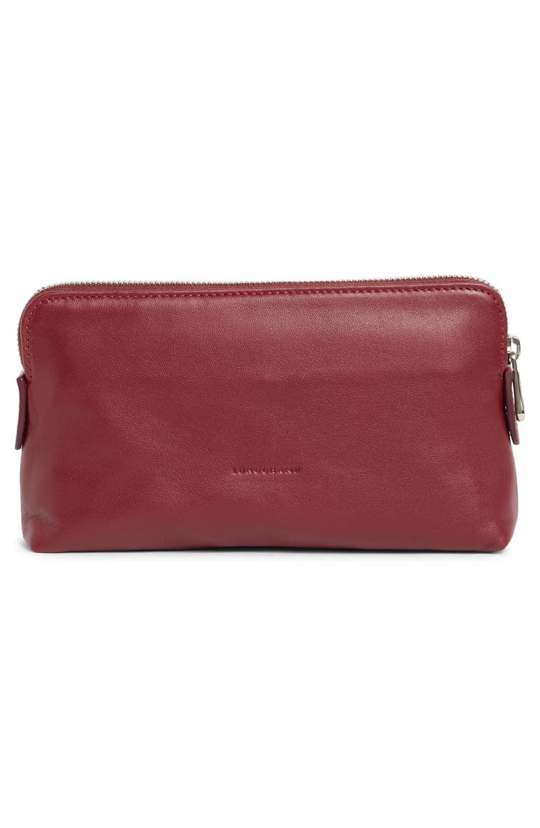 Longchamp Le Pilage Cosmetric Case, Alternate, color, Red Lacquer
