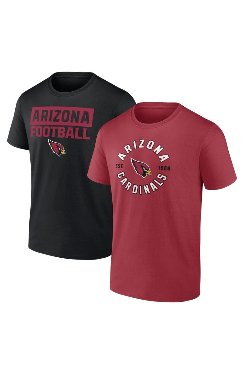 FANATICS Men's Fanatics Arizona Cardinals Serve T-Shirt Combo Pack, Main, color, Garnet