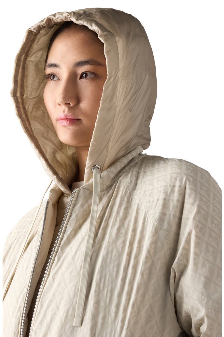Tegan Water Repellent Bomber Jacket with Removable 800 Fill Power Down Puffer Liner, Alternate, color, ALABASTER