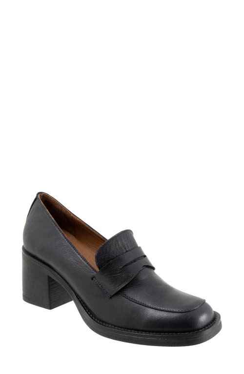 Bueno Ruth Penny Loafer Pump In Blue