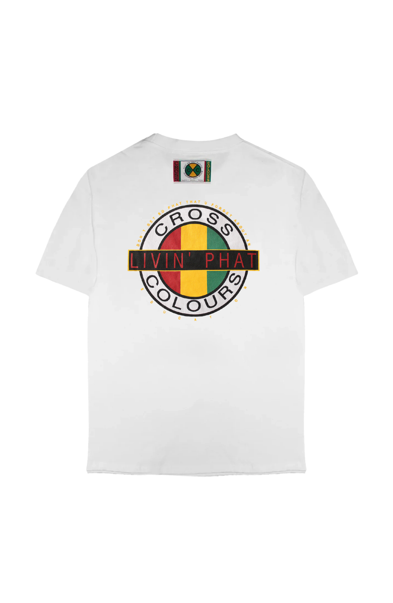 Cross Colours Livin Phat T-Shirt, Alternate, color, White