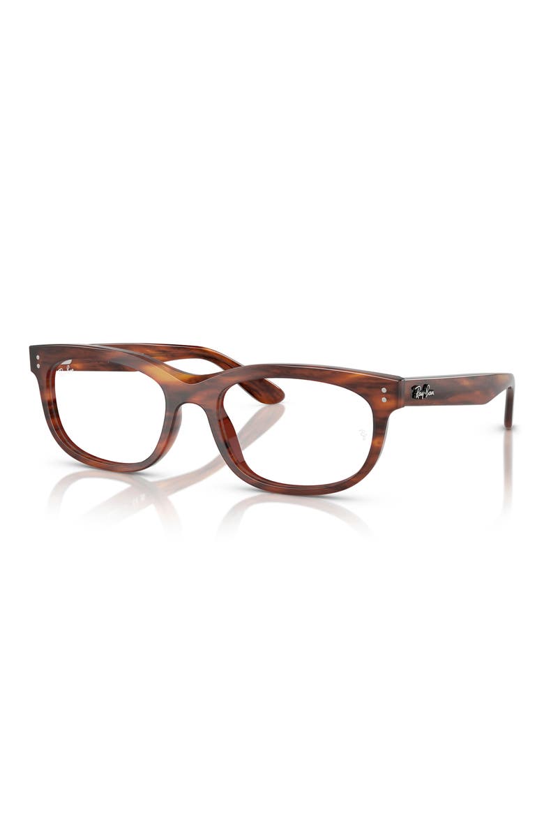 54mm Pillow Optical Glasses, Alternate, color, STRIPED HAVANA