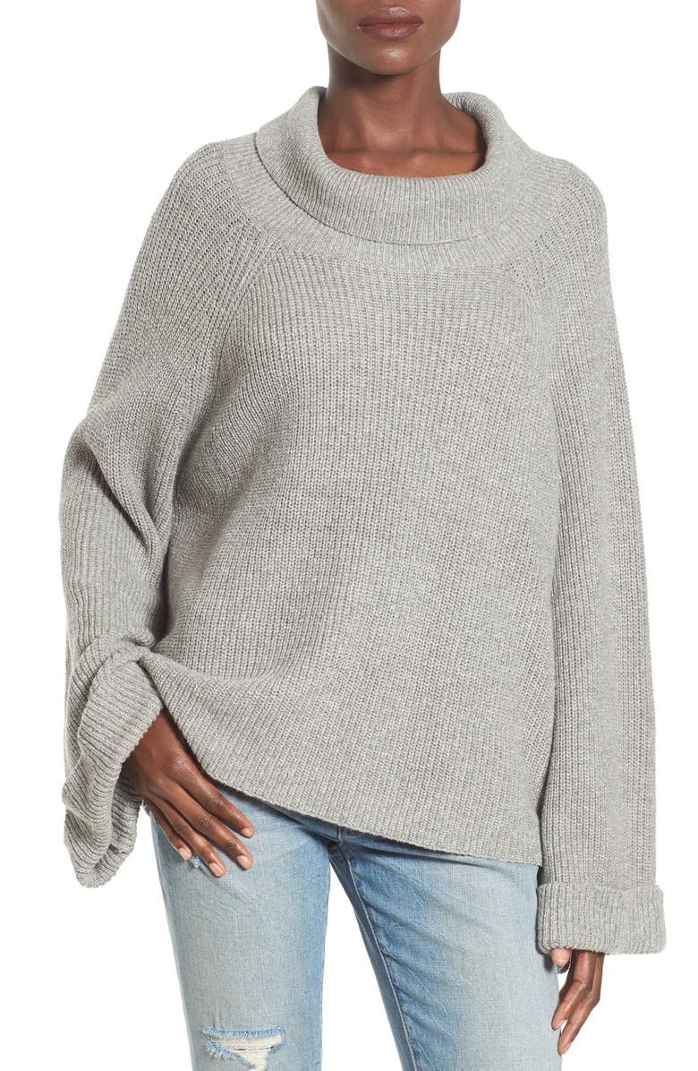 Leith Cowl Neck Shaker Pullover, Main, color, 