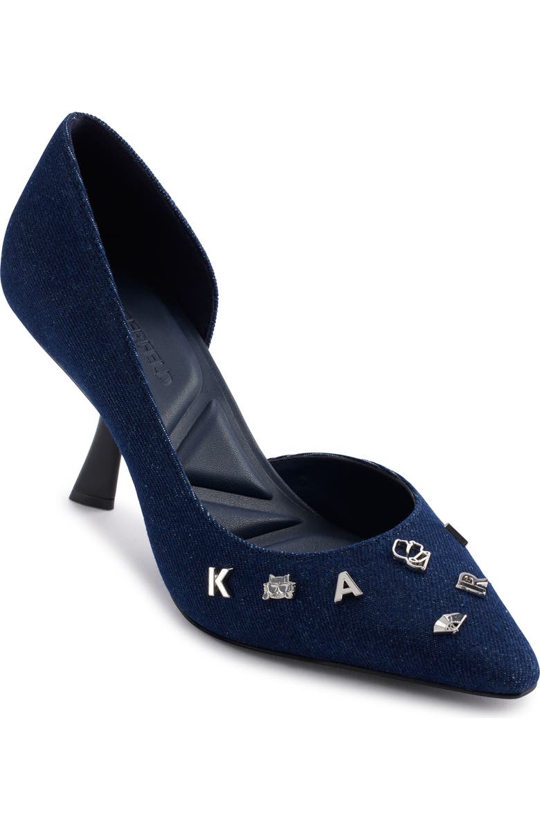 KARL LAGERFELD PARIS Kipton Half d'Orsay Pump, Main, color,