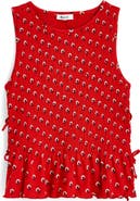 Madewell Side Tie Smocked Tank