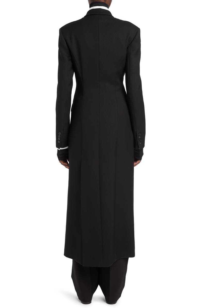 The Row Evy Double Breasted Wool & Mohair Long Coat, Alternate, color, 