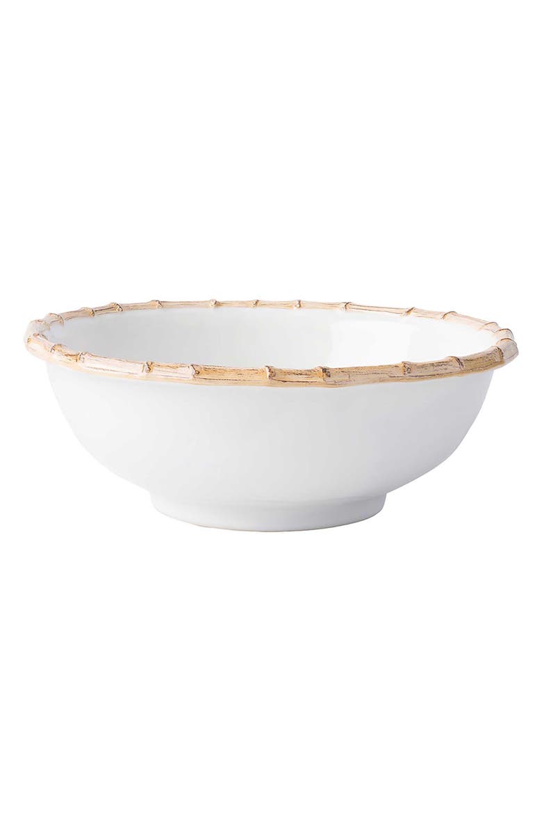 Juliska Bamboo Ceramic Serving Bowl, Main, color, Bamboo/ Natural