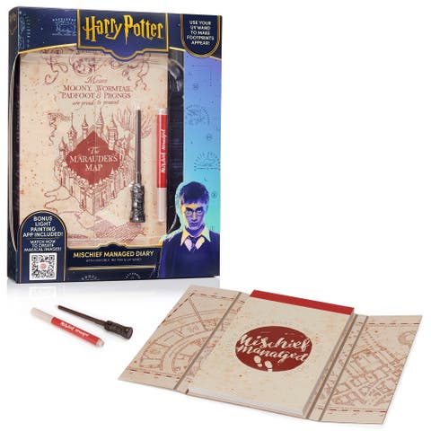 Mischief Managed Diary, Marauders Map, UV Reveal Wand, Collectible