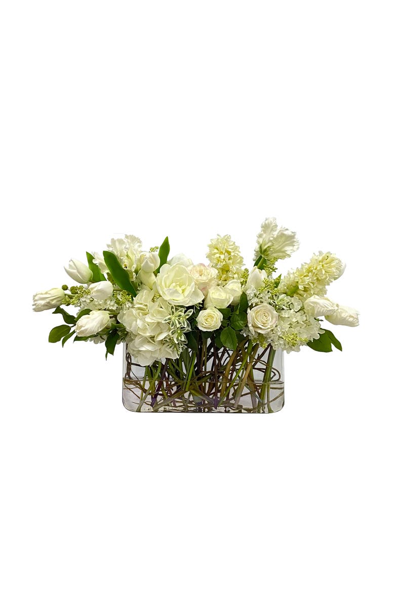 Winward Home Hyacinth Rose In Vase, Main, color, 