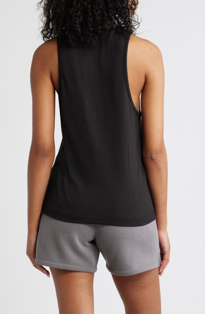 Fear of God Essentials Logo Cotton Blend Tank, Alternate, color, Grey