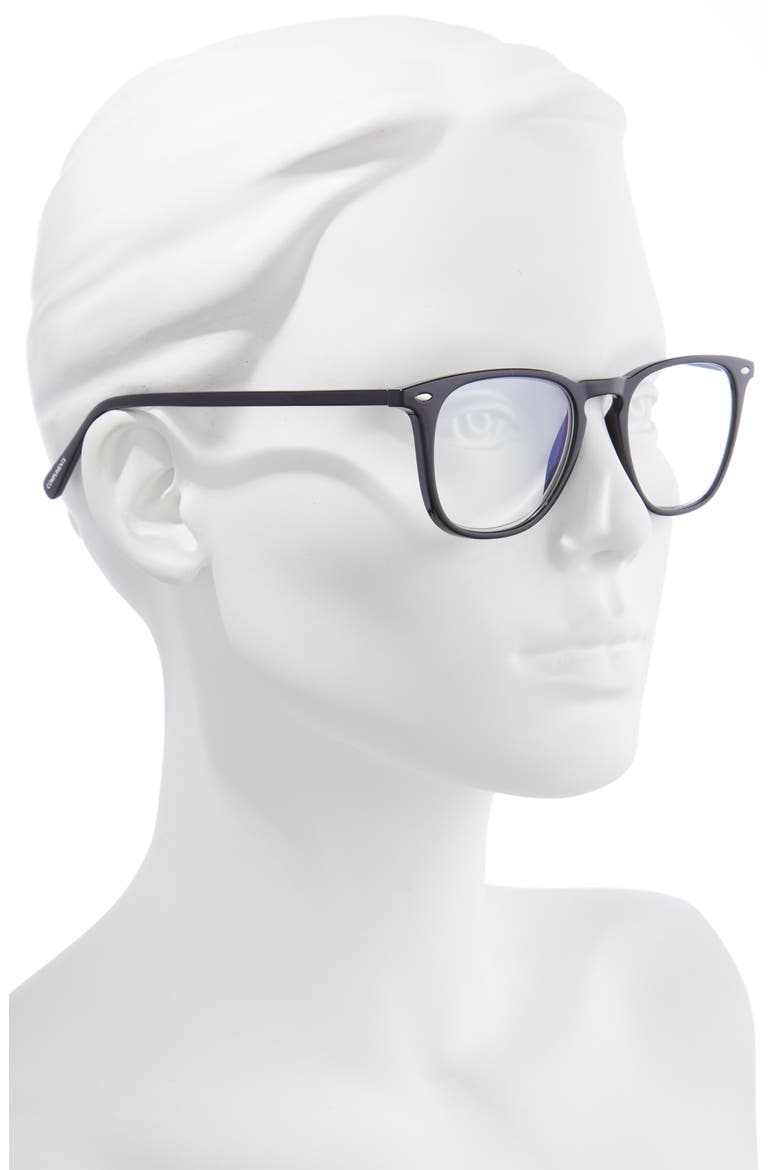 Griffin 51mm Blue Light Blocking Reading Glasses, Alternate, color, BLACK/ CLEAR