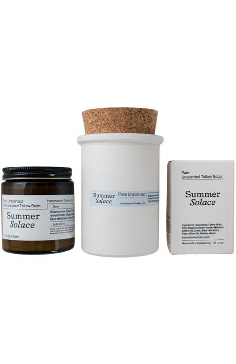 Pure Unscented Tallow Gift Set