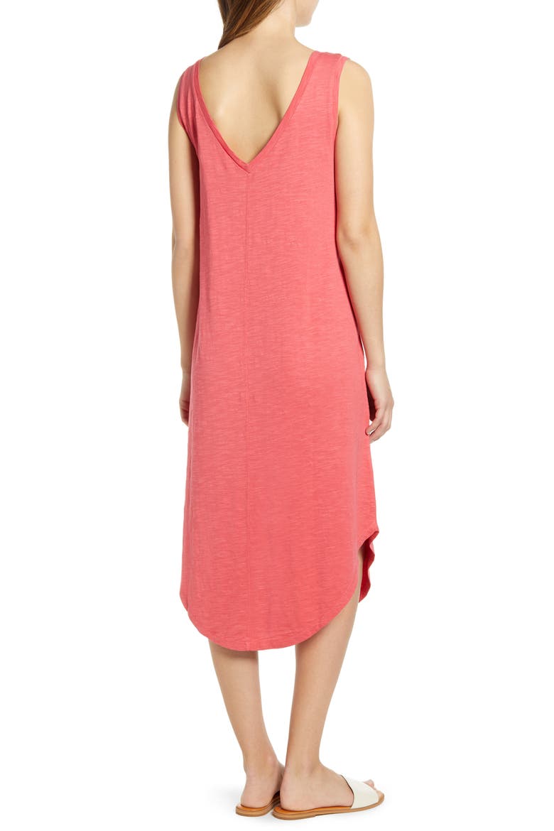 Knit Tank Midi Dress, Alternate, color, RED CHATEAUX