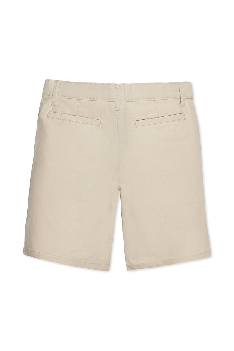 Kids' Linen Blend Short, Alternate, color, Sand Linen