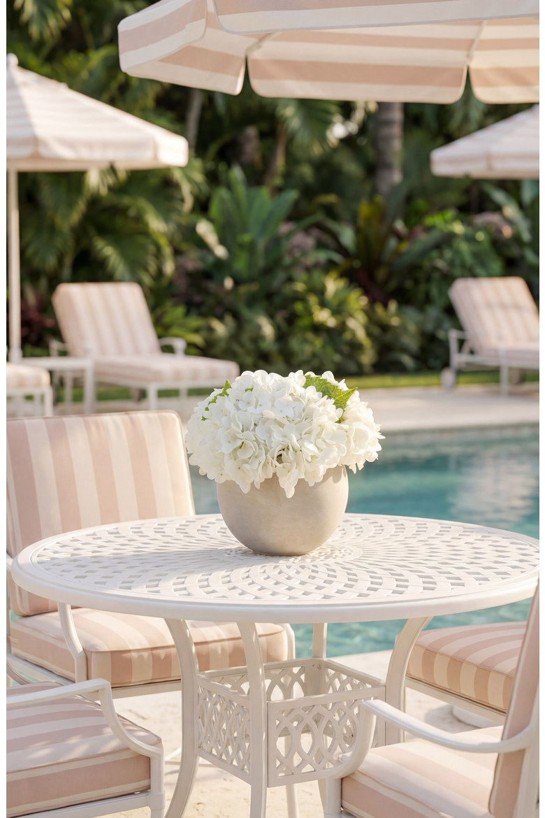 Azalea RealTouch Hydrangea Arrangement - Grande, Alternate, color, Snow