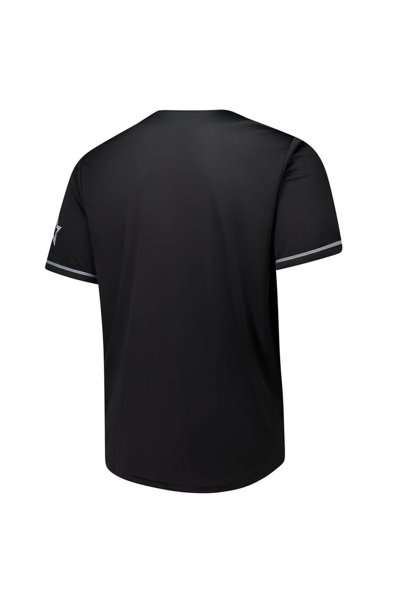 FANATICS Men's Fanatics  Black Dallas Cowboys Pop Full-Button Jersey, Alternate, color, Black