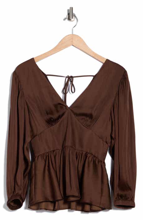 Savannah V-Neck Peplum Top