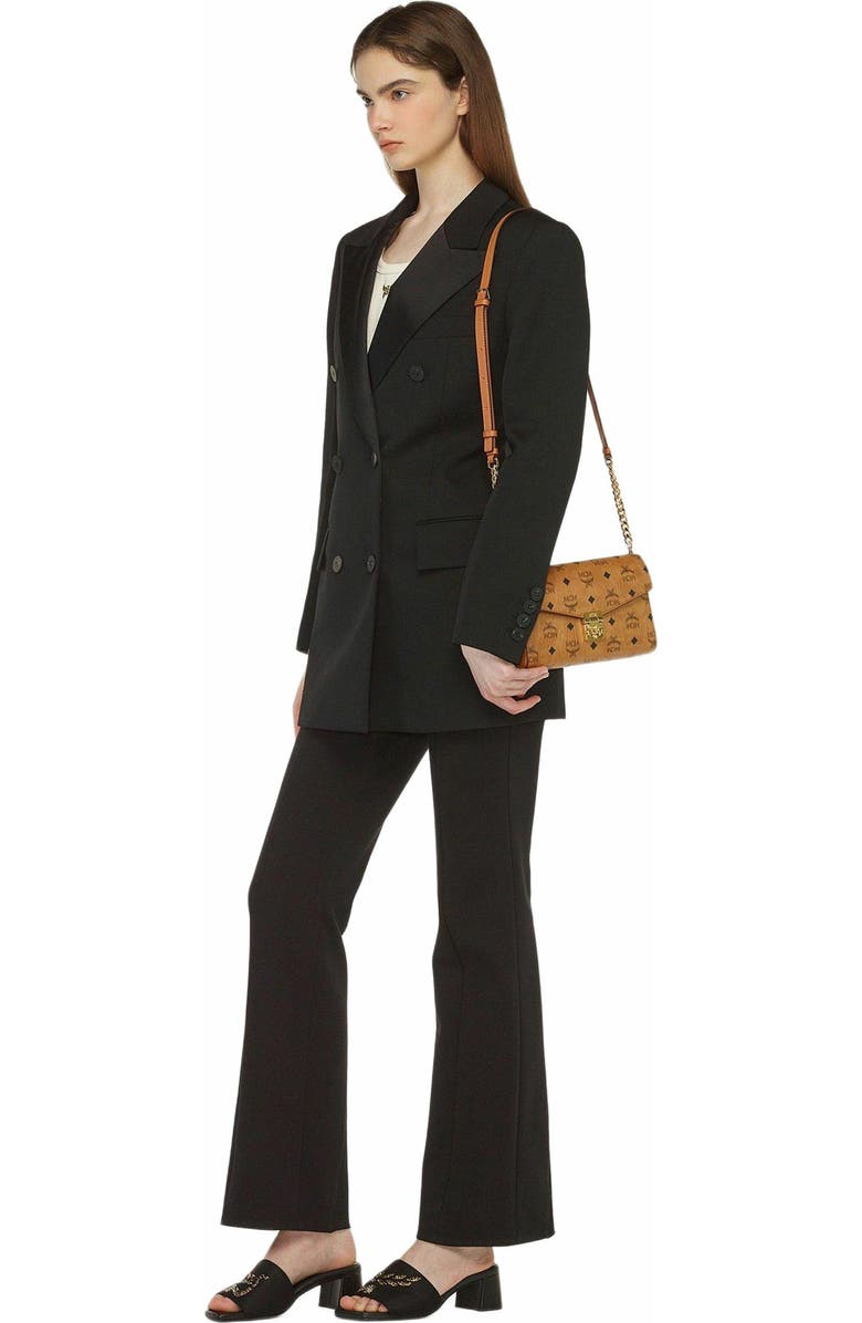 MCM Tracy Crossbody in Visetos, Alternate, color, Cognac