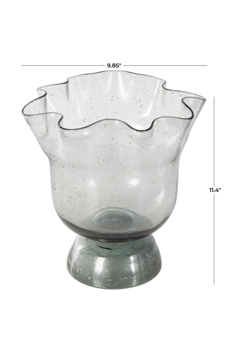 Speckled Glass Vase, Alternate, color, BLACK