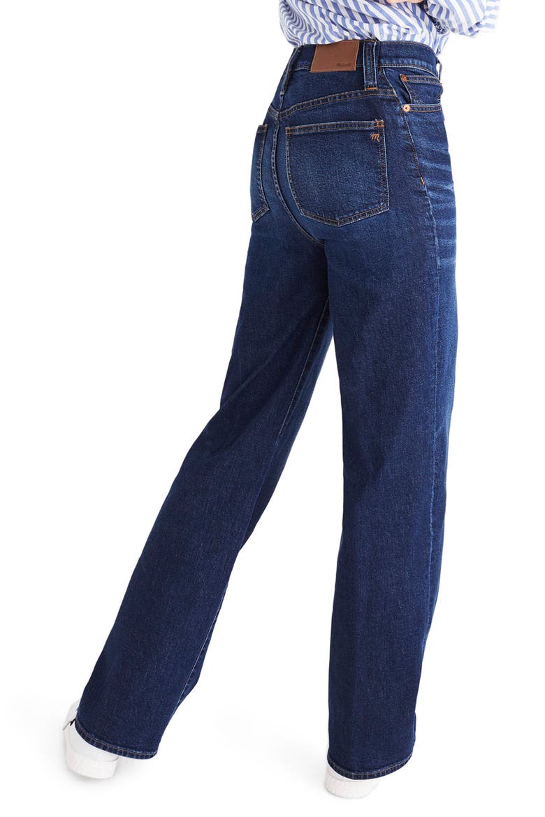 High Waist Wide Leg Jeans, Alternate, color, DORSET WASH