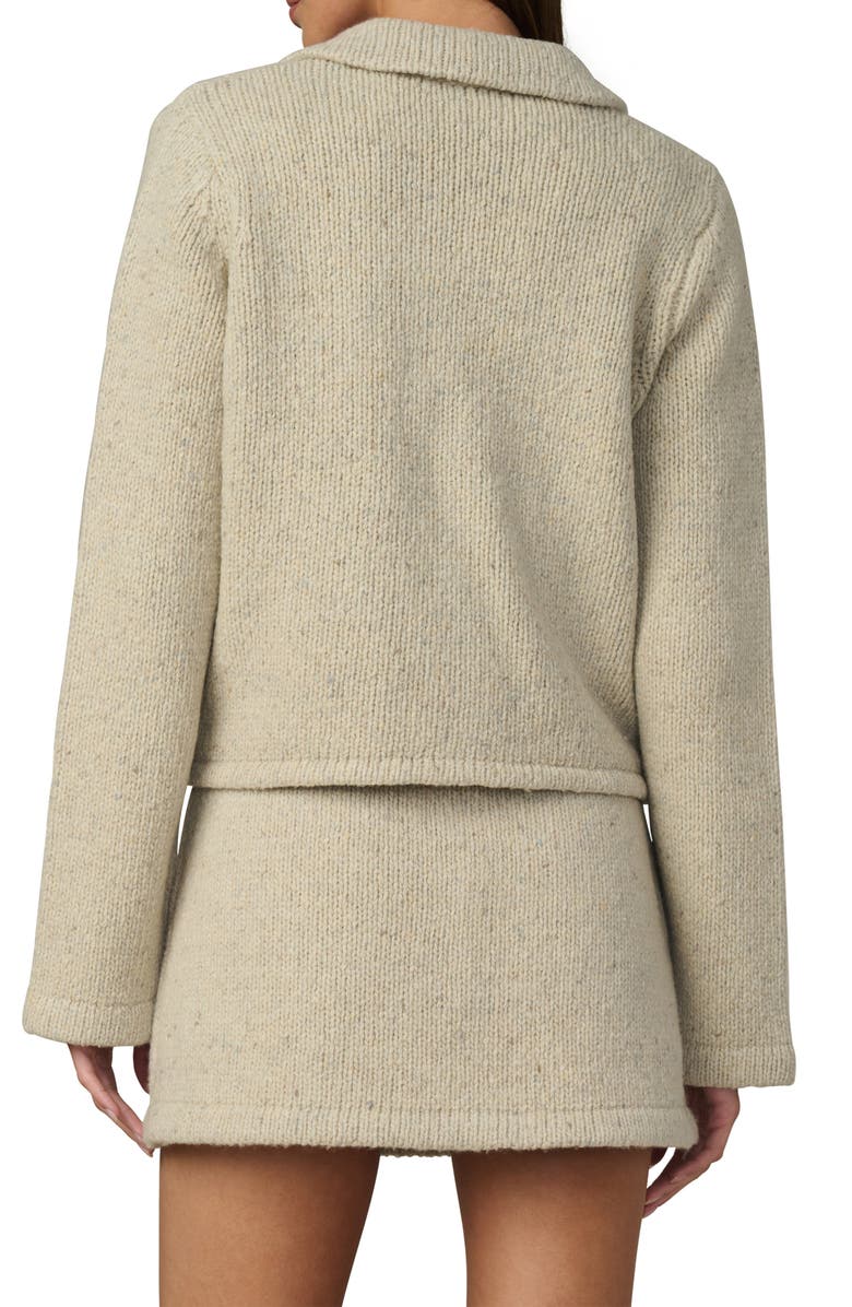 Joe's Jeans The Lennon Wool Blend Collared Cardigan, Alternate, color, Stone Marl