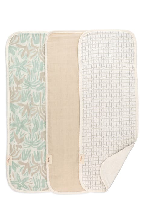 3-Pack Cotton Baby Burp Cloth Set (Baby)