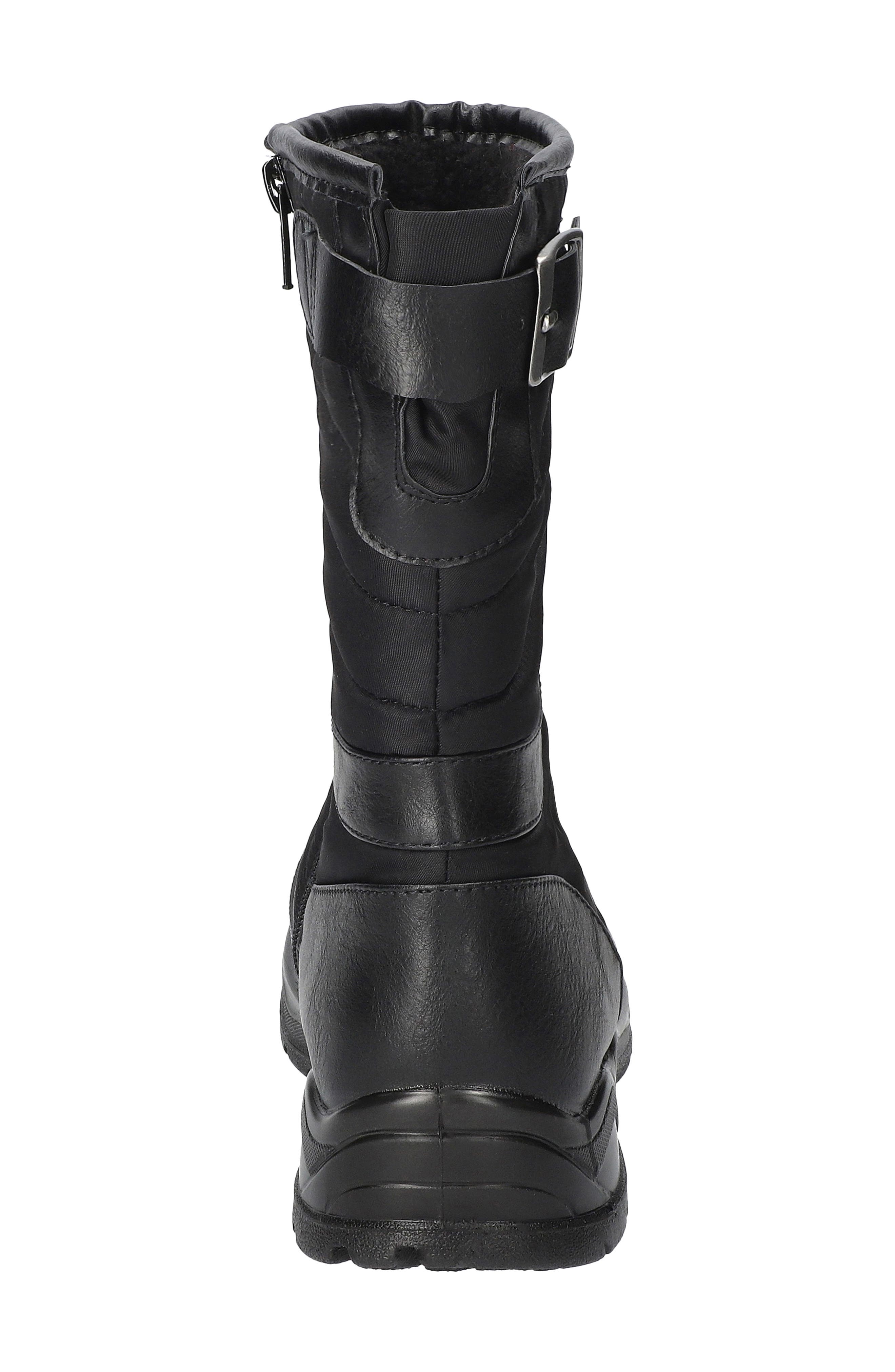 Bella Vita Quilted Waterproof Boot, Alternate, color, Black