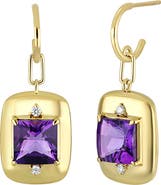 Bony Levy Iris Amethyst & Diamond Drop Earrings