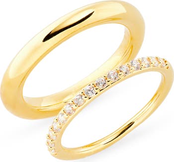 Demi Fine Set of 2 Rings