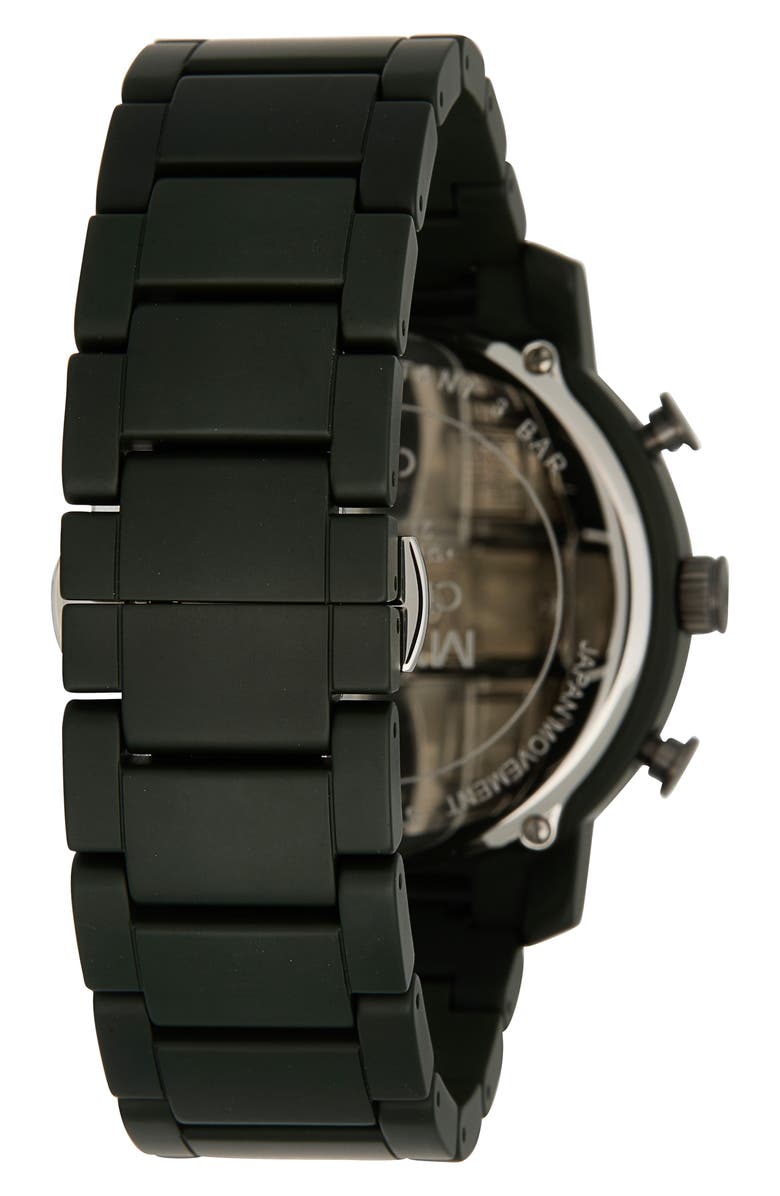MVMT WATCHES Chrono Ceramic Bracelet Watch, 45mm, Alternate, color, Green