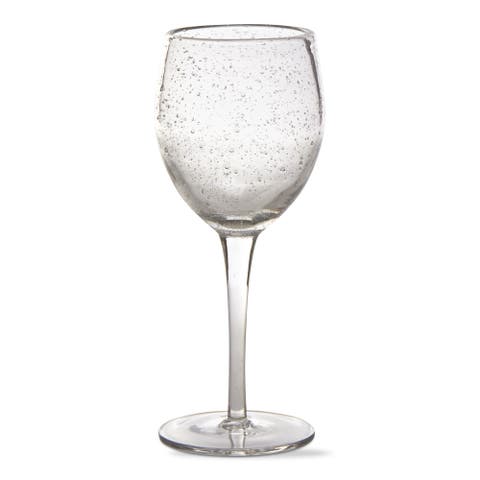Bubble Tall Wine Glass Clear Drinkware for Everyday Use