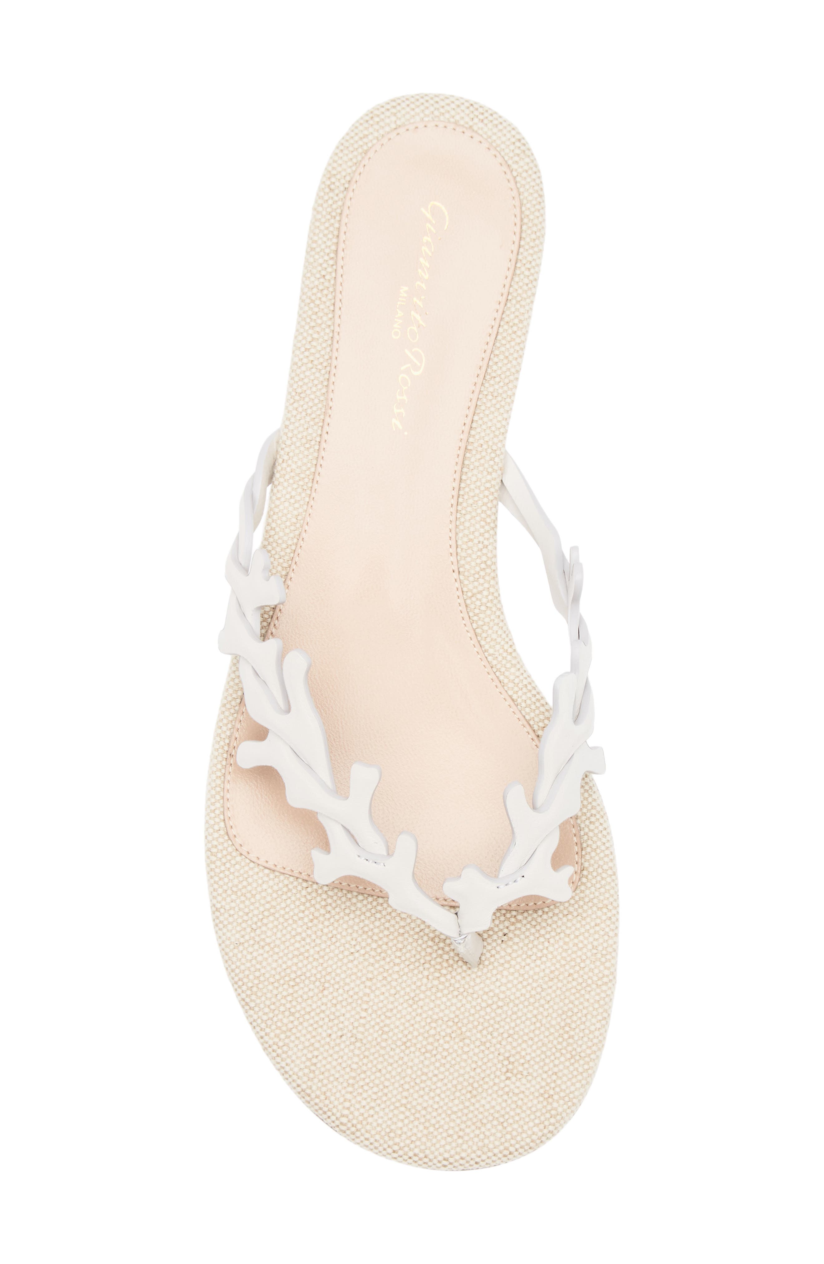 Gianvito Rossi Paros Sandal, Alternate, color, Offwhite Naturale