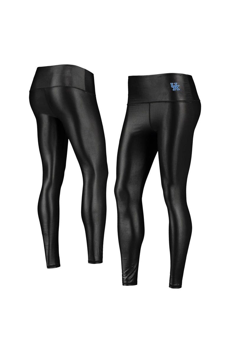 ZOOZATZ Women's ZooZatz Black Kentucky Wildcats Shine Liquid Leggings, Main, color, 