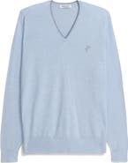 ASHWORTH GOLF Extrafine Merino Tipped V-Neck
