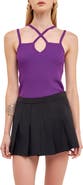 Endless Rose Cross Strap Rib Tank
